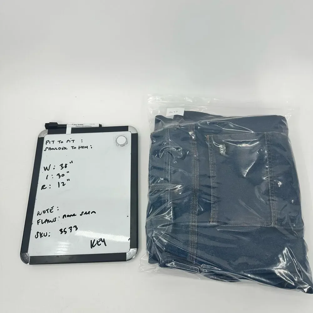 Key Carpenter Jeans Mens 40x32 (38x30 ACTUAL) Blue Denim‎ Classic